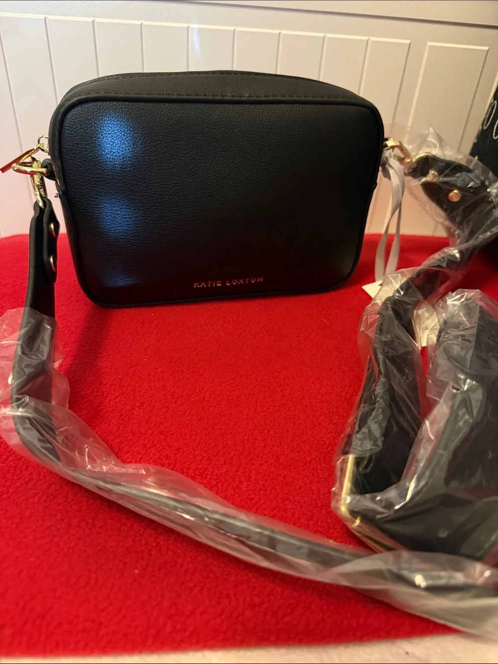 Katie Loxton Avery Small Crossbody Bag Vegan Leather Black